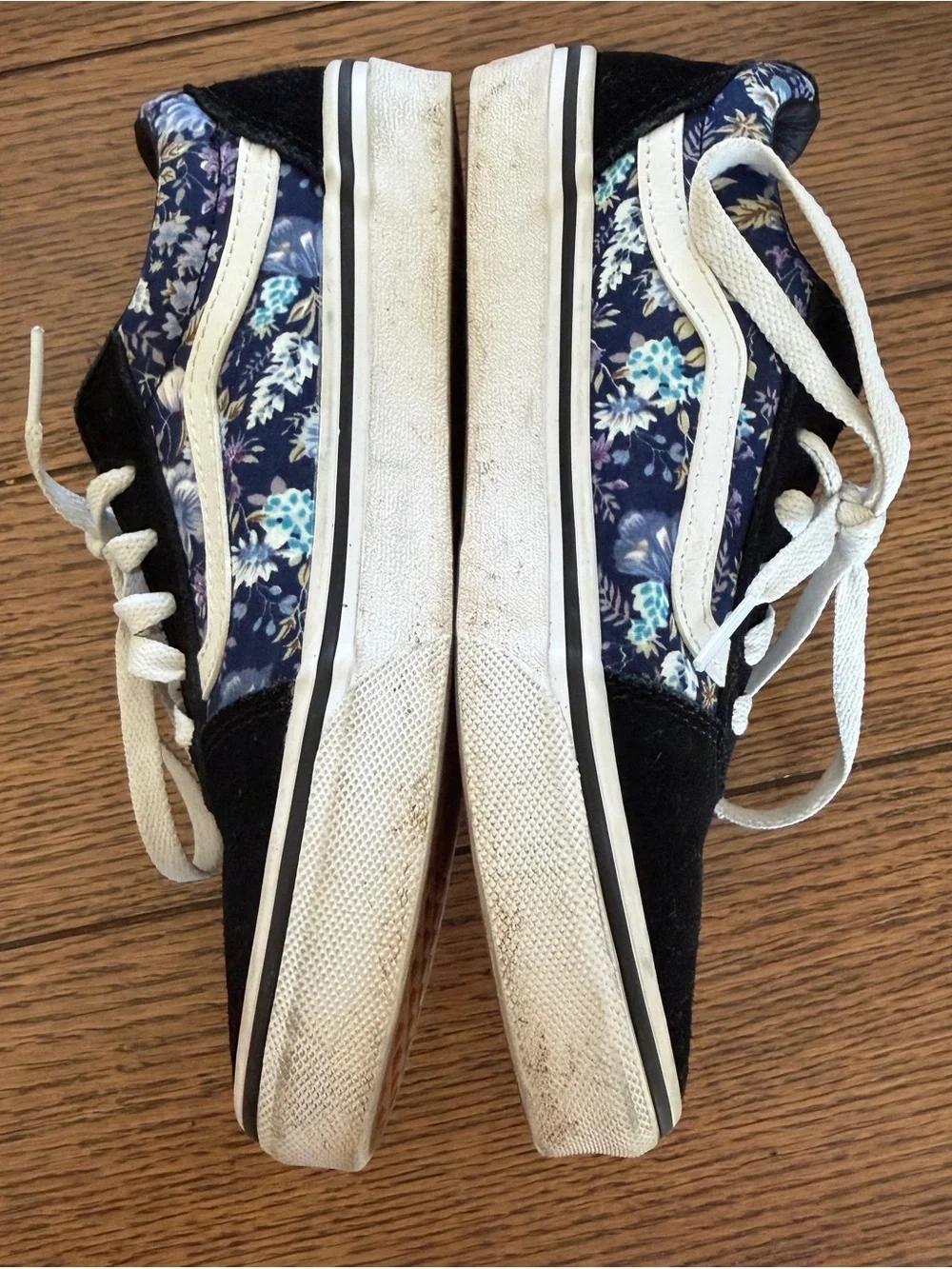 Vans Kids Black & Navy Floral Old Skool Lace-Up Sneakers